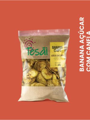 Chips de Banana Açúcar e Canela